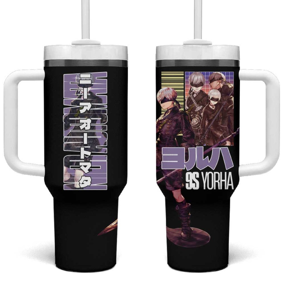 9S Nier Automata Tumbler With Handle Japan Anime Style TS04 9S Nier Automata Tumbler With Handle Japan Anime Style TS04