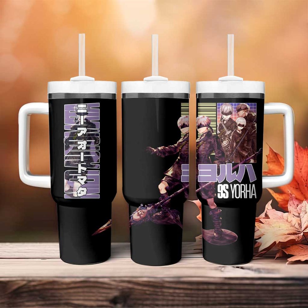 9S Nier Automata Tumbler With Handle Japan Anime Style TS04 9S Nier Automata Tumbler With Handle Japan Anime Style TS04