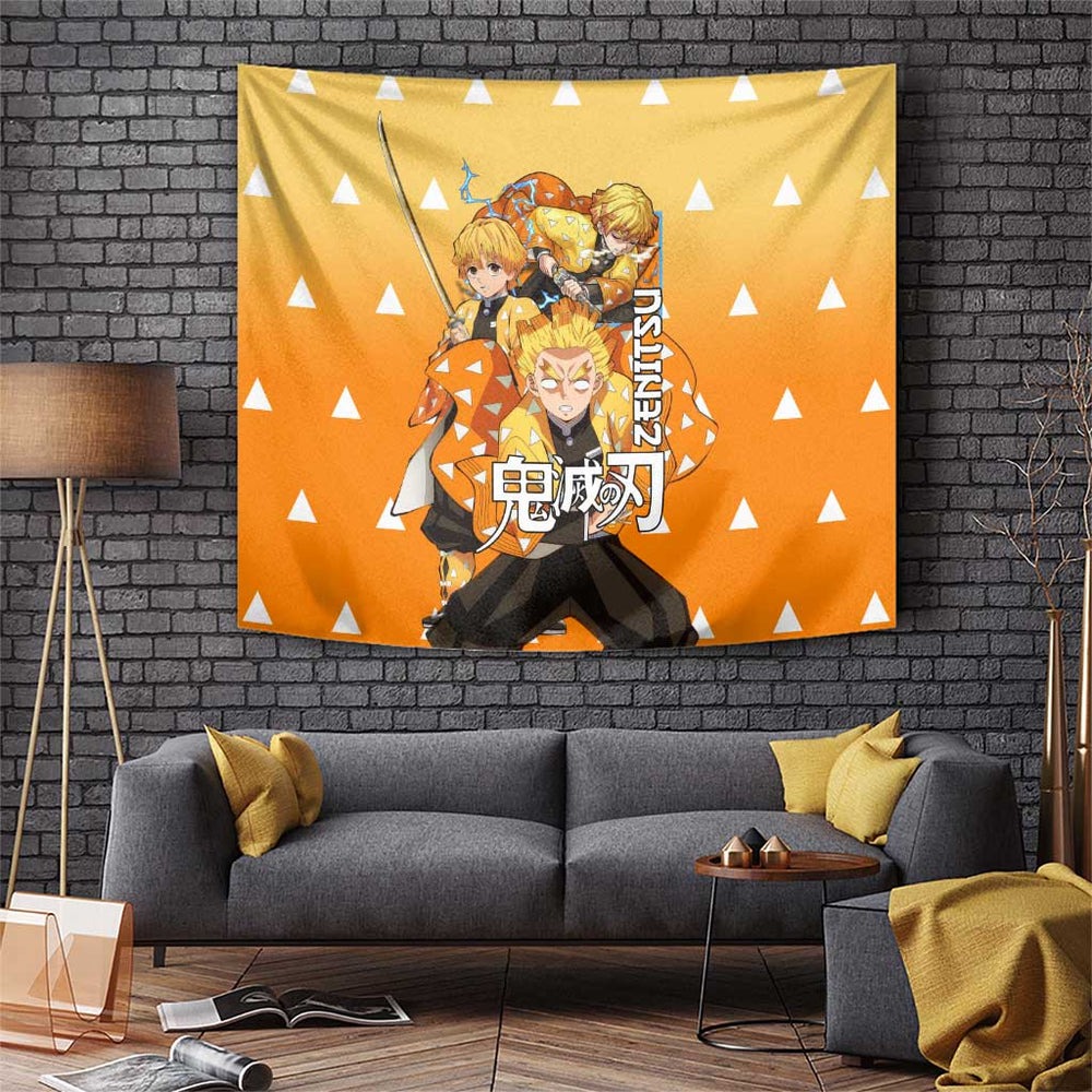 Agatsuma Zenitsu Haori Demon Slayer Tumbler With Handle Anime Style TS04