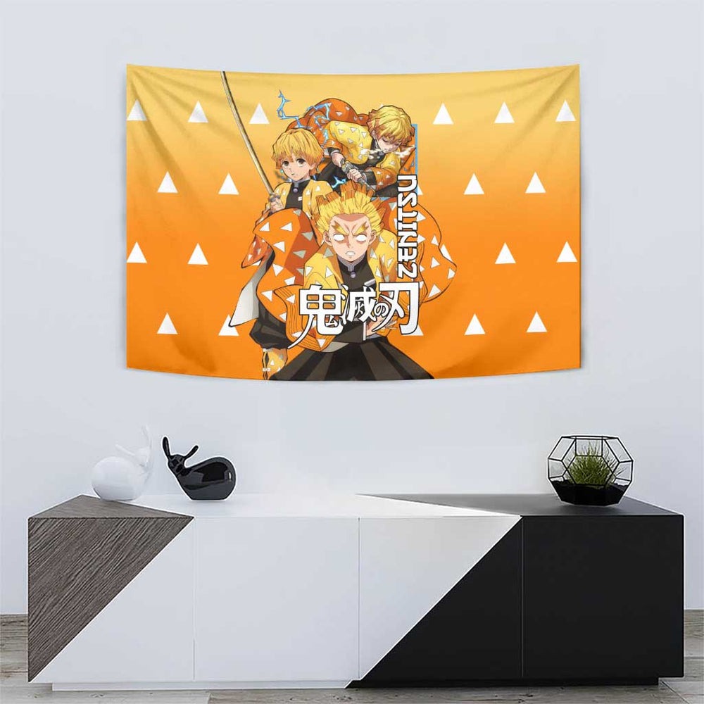 Agatsuma Zenitsu Haori Demon Slayer Tumbler With Handle Anime Style TS04