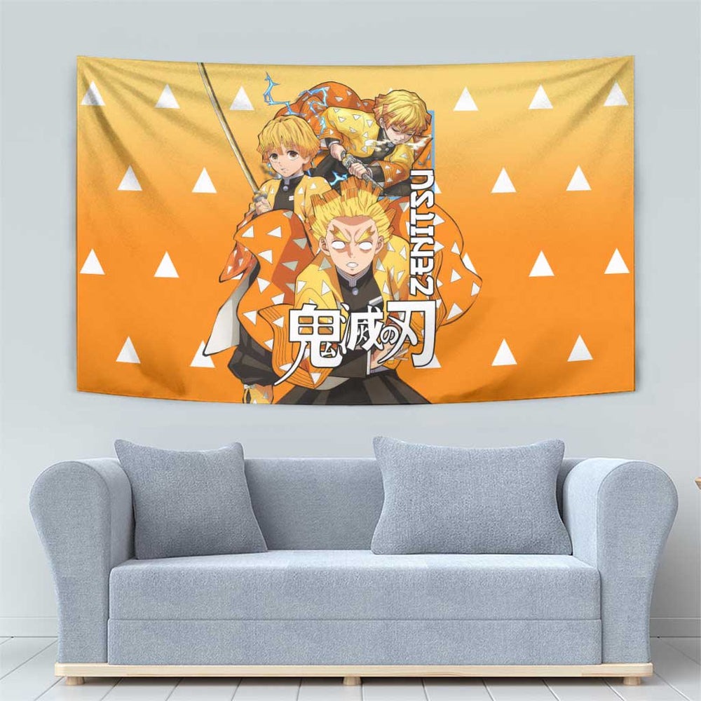 Agatsuma Zenitsu Haori Demon Slayer Tumbler With Handle Anime Style TS04