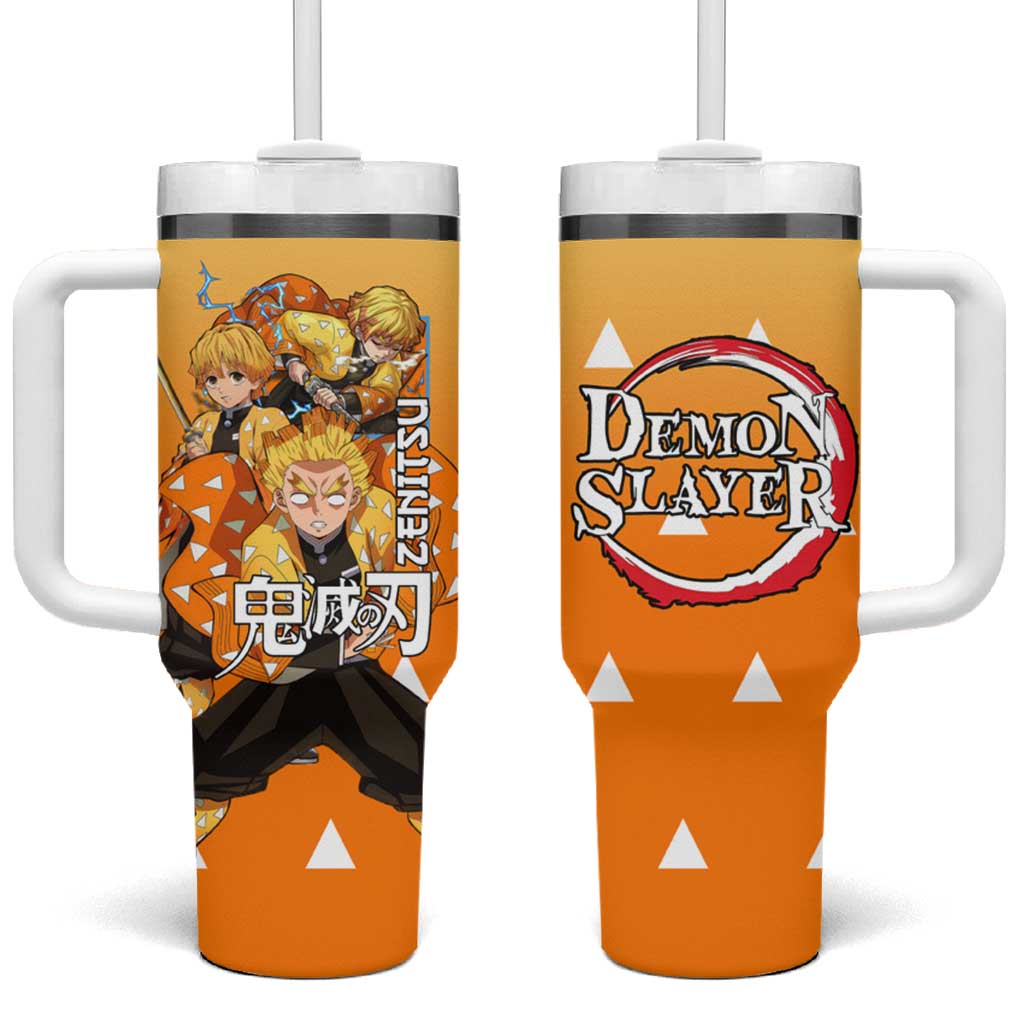 Agatsuma Zenitsu Haori Demon Slayer Tumbler With Handle Anime Style TS04