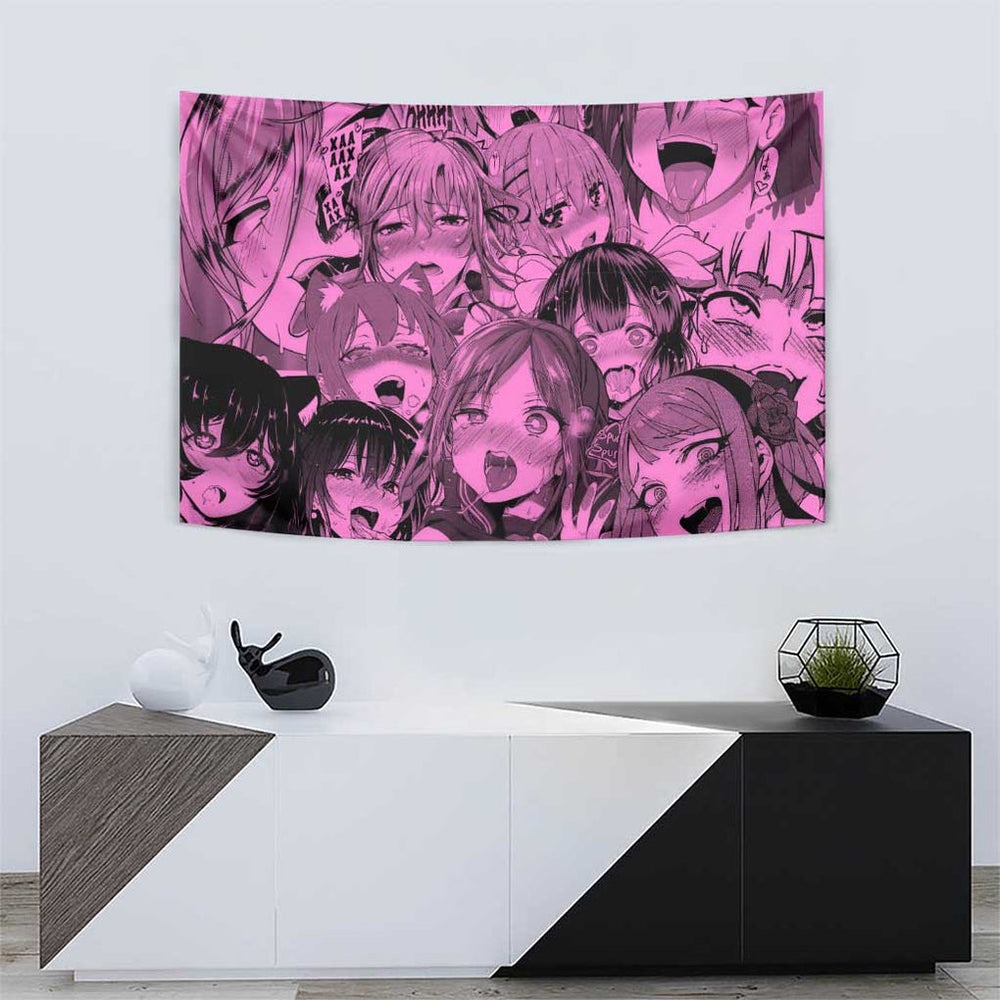 Ahegao Manga Tapestry Anime Mid Manga Style TS04 Ahegao Manga Tapestry Anime Mid Manga Style TS04