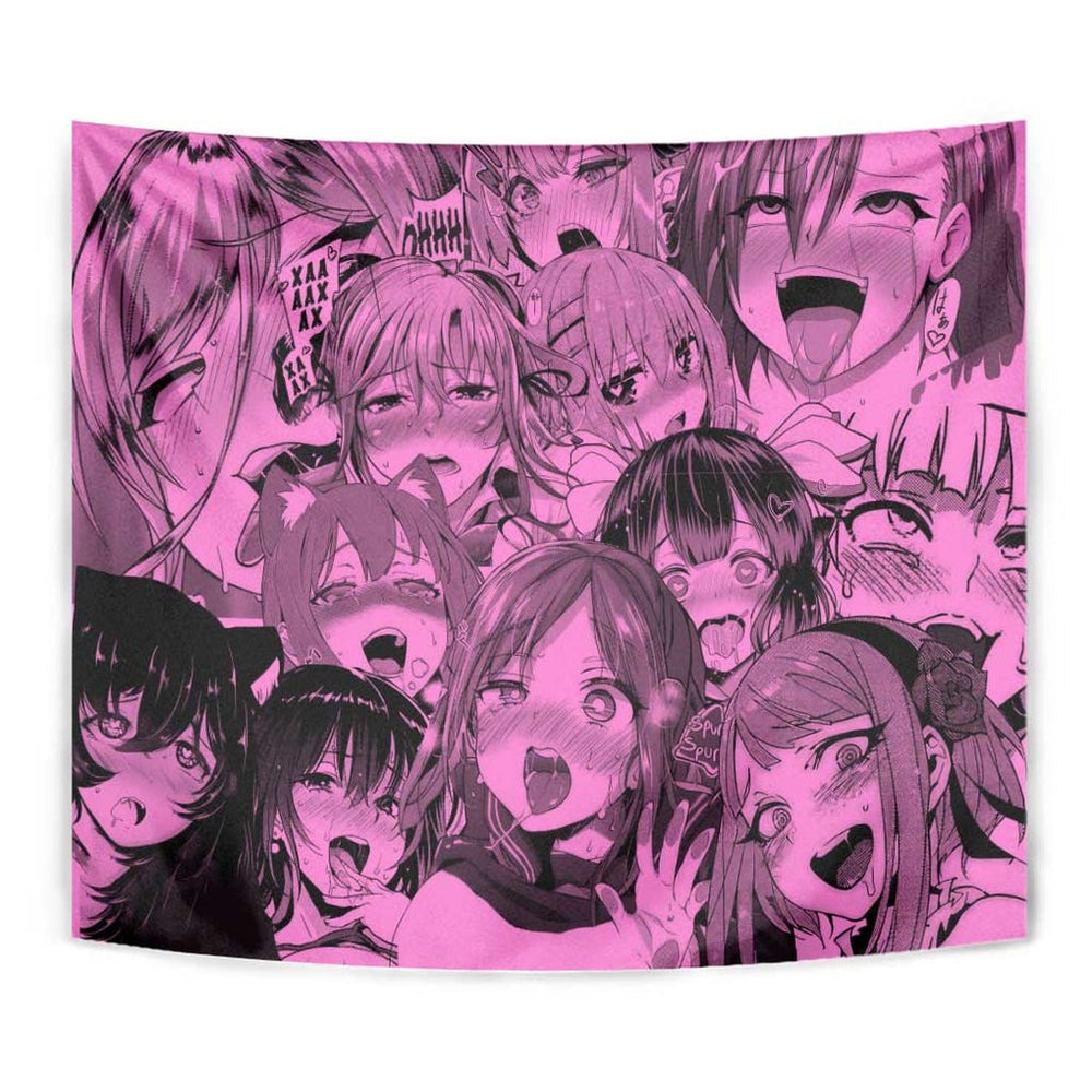Ahegao Manga Tapestry Anime Mid Manga Style TS04 Ahegao Manga Tapestry Anime Mid Manga Style TS04