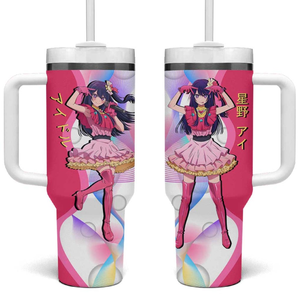 Ai Hoshino Idol Tumbler With Handle Sparkling Idol Anime Style TS04 Ai Hoshino Idol Tumbler With Handle Sparkling Idol Anime Style TS04