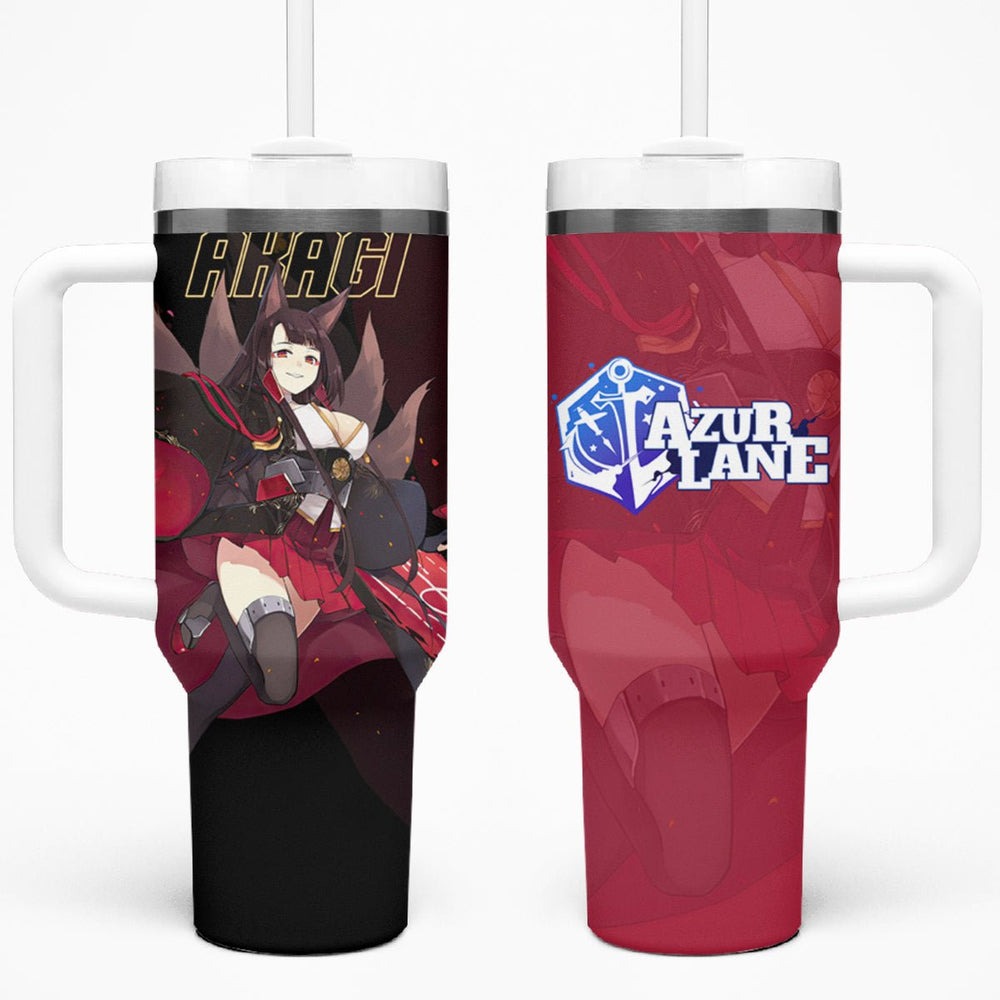 Akagi - Azur Lane Tumbler With Handle Anime Game Style TS04 Akagi - Azur Lane Tumbler With Handle Anime Game Style TS04