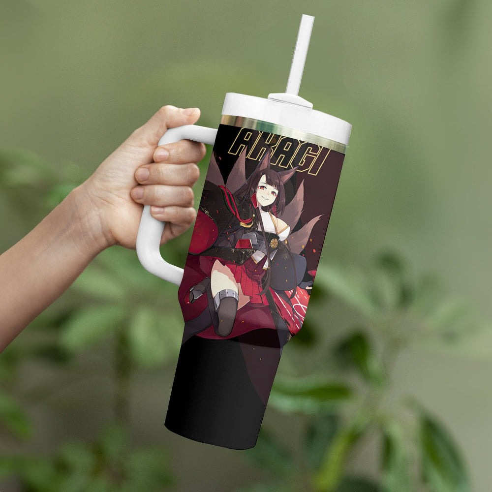 Akagi - Azur Lane Tumbler With Handle Anime Game Style TS04 Akagi - Azur Lane Tumbler With Handle Anime Game Style TS04