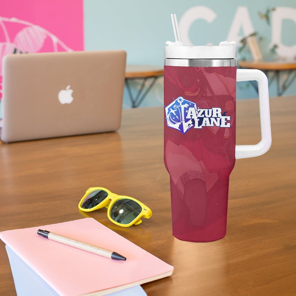 Akagi - Azur Lane Tumbler With Handle Anime Game Style TS04 Akagi - Azur Lane Tumbler With Handle Anime Game Style TS04