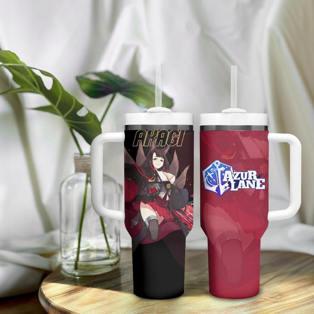 Akagi - Azur Lane Tumbler With Handle Anime Game Style TS04 Akagi - Azur Lane Tumbler With Handle Anime Game Style TS04