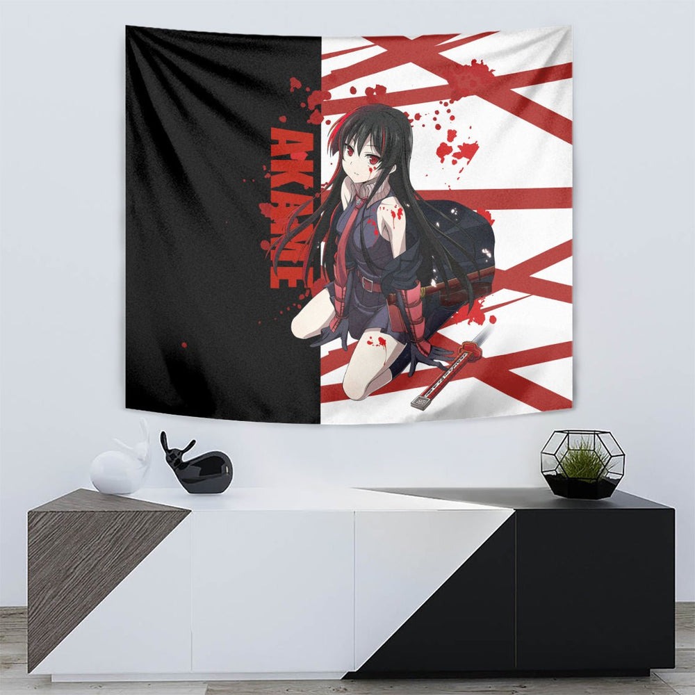 Akame - Akame ga Kill Tapestry Anime Mix Grunge Blood Style TS04 Akame - Akame ga Kill Tapestry Anime Mix Grunge Blood Style TS04