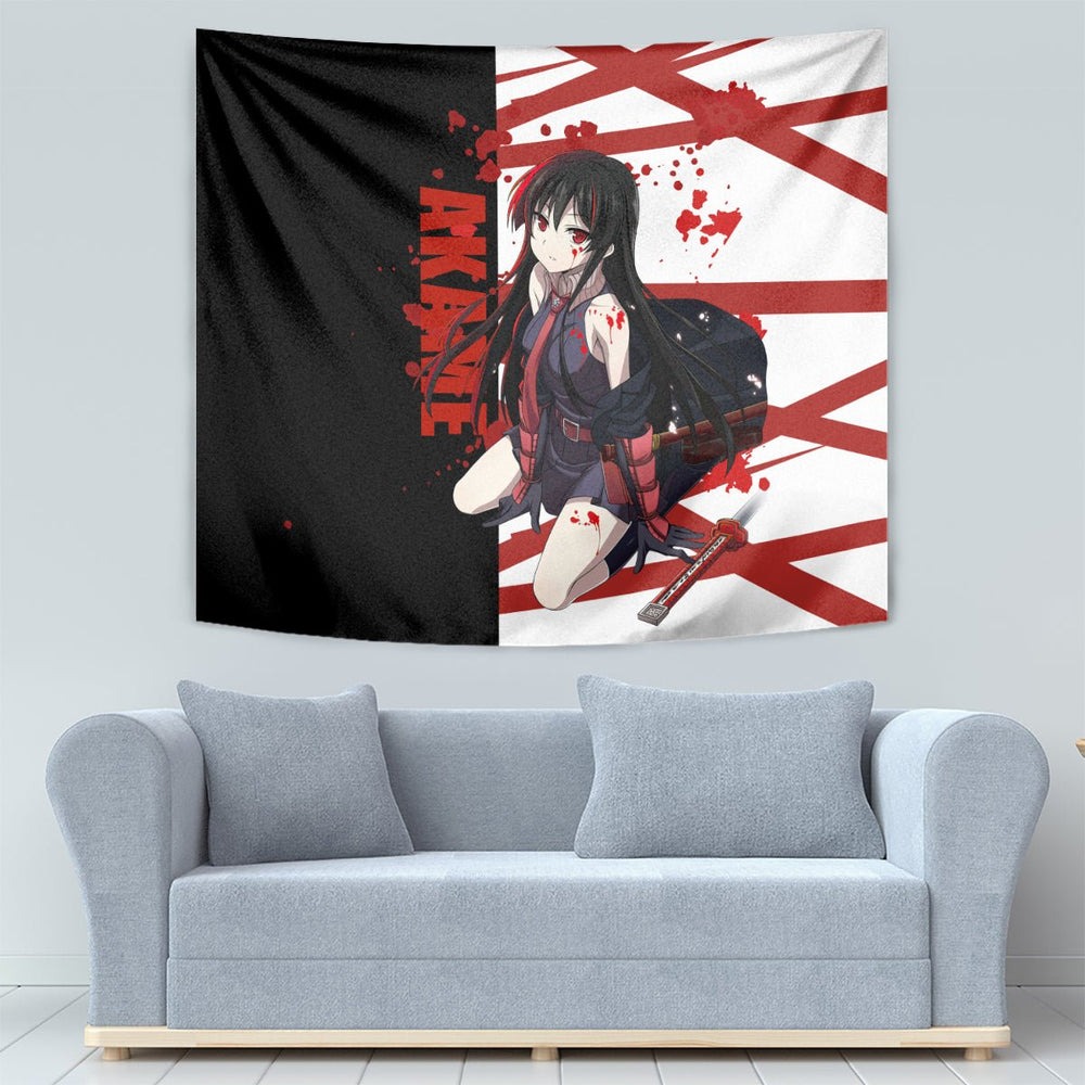 Akame - Akame ga Kill Tapestry Anime Mix Grunge Blood Style TS04 Akame - Akame ga Kill Tapestry Anime Mix Grunge Blood Style TS04
