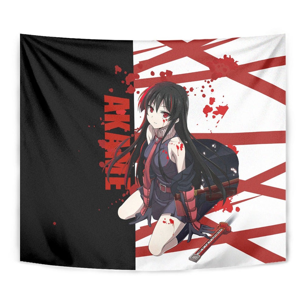Akame - Akame ga Kill Tapestry Anime Mix Grunge Blood Style TS04 Akame - Akame ga Kill Tapestry Anime Mix Grunge Blood Style TS04