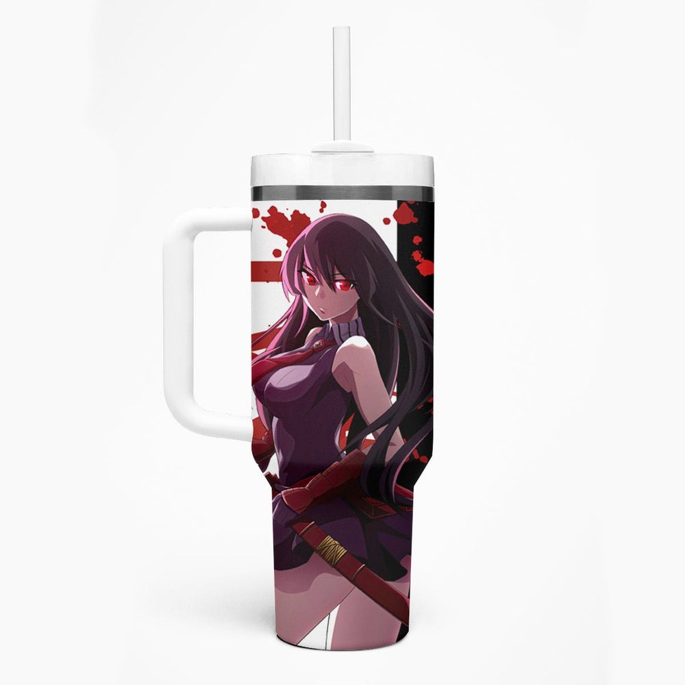 Akame - Akame ga Kill Tumbler With Handle Anime Mix Grunge Blood Style TS04 Akame - Akame ga Kill Tumbler With Handle Anime Mix Grunge Blood Style TS04