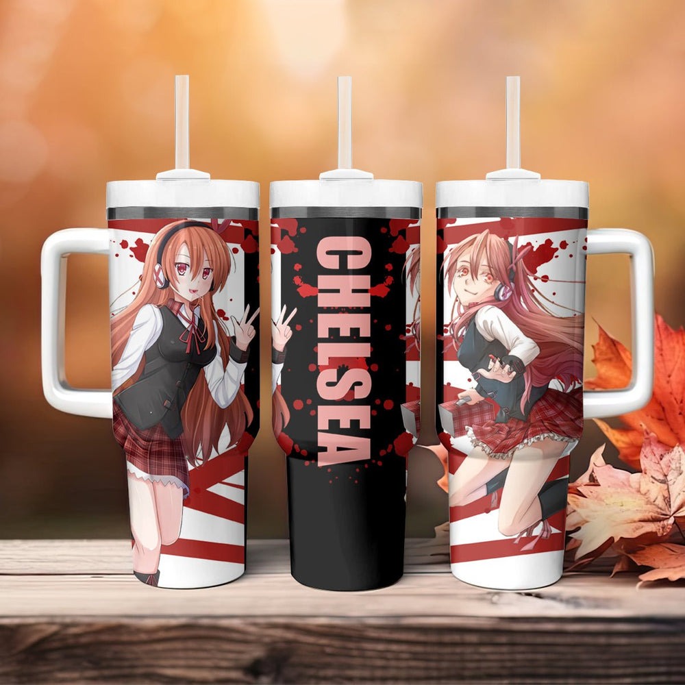 Akame Chelsea Anime Tumbler With Handle Akame ga Kill TS04 Akame Chelsea Anime Tumbler With Handle Akame ga Kill TS04