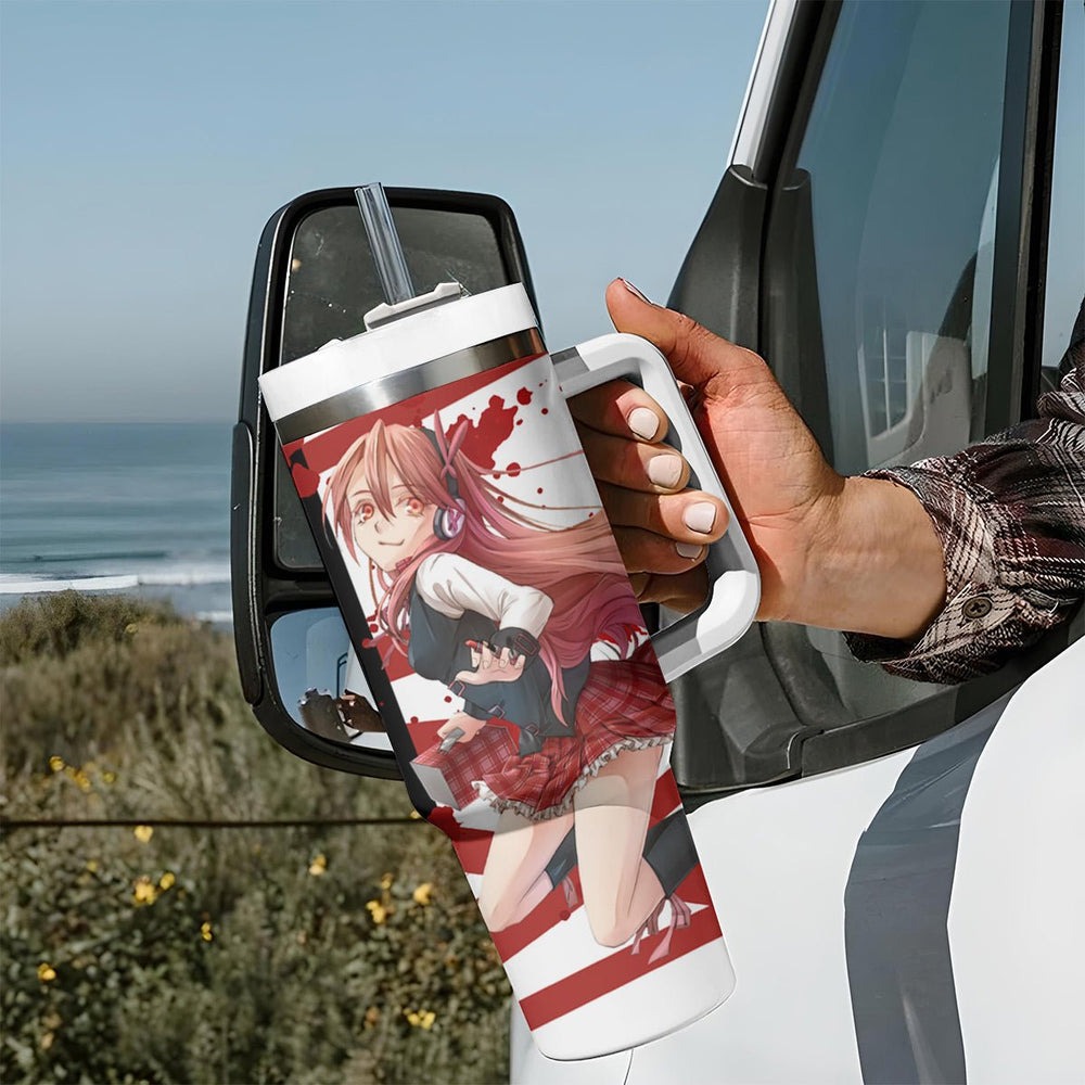 Akame Chelsea Anime Tumbler With Handle Akame ga Kill TS04 Akame Chelsea Anime Tumbler With Handle Akame ga Kill TS04