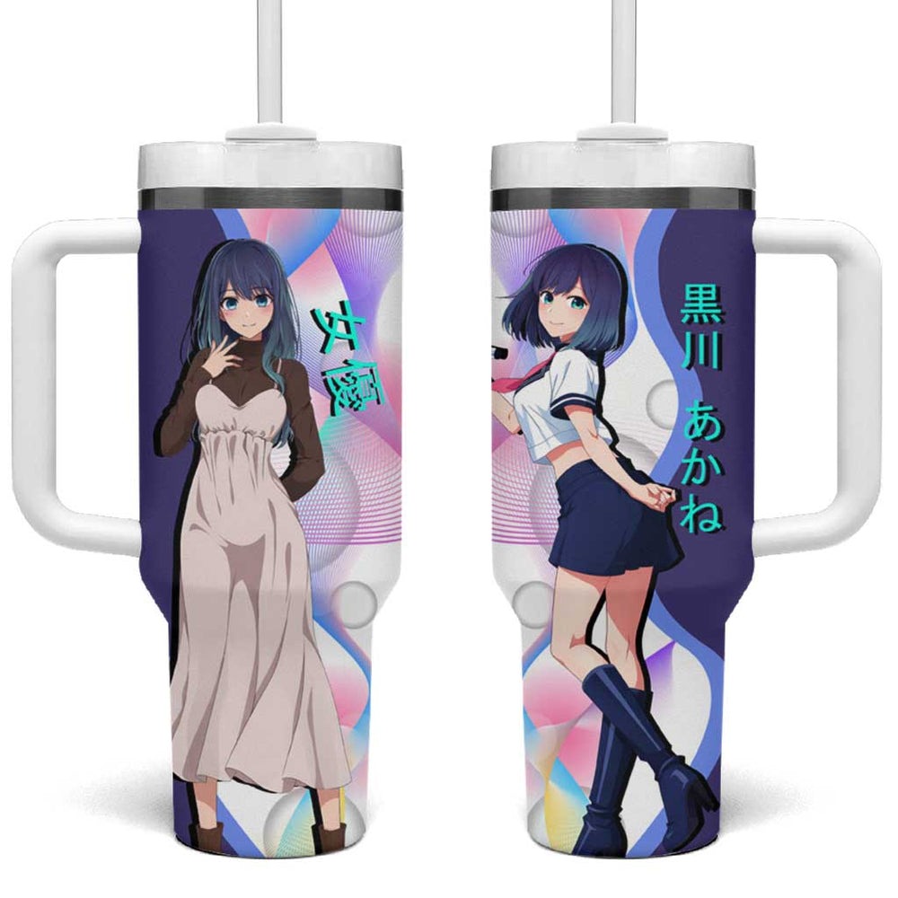 Akane Kurokawa Tumbler With Handle Chic Idol Anime Style TS04 Akane Kurokawa Tumbler With Handle Chic Idol Anime Style TS04