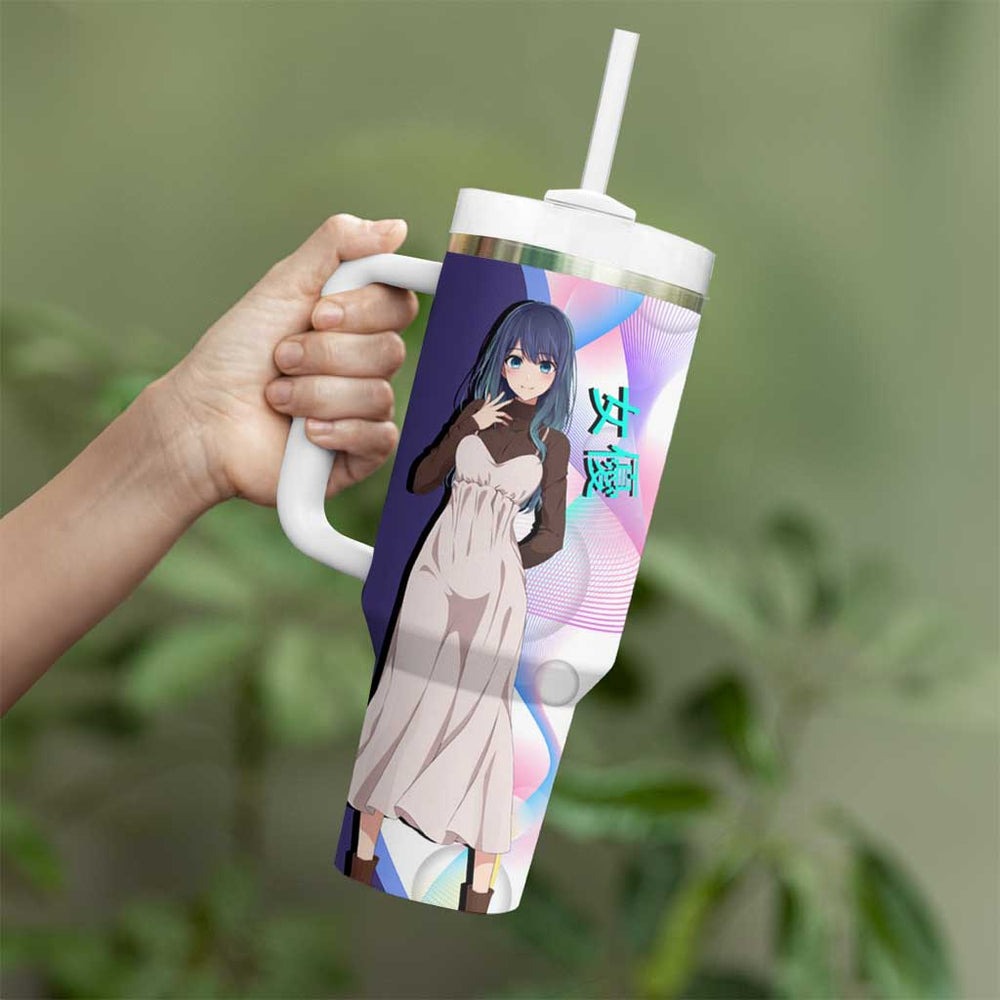 Akane Kurokawa Tumbler With Handle Chic Idol Anime Style TS04 Akane Kurokawa Tumbler With Handle Chic Idol Anime Style TS04