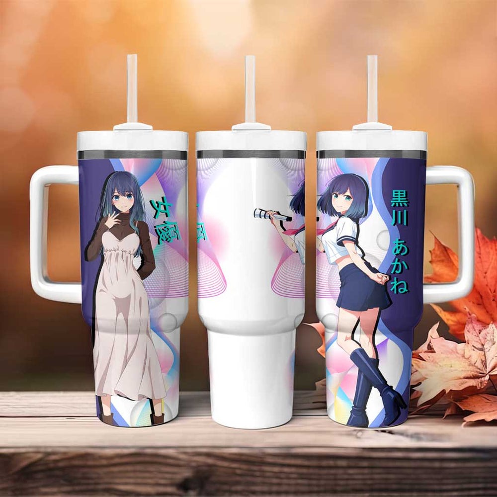 Akane Kurokawa Tumbler With Handle Chic Idol Anime Style TS04 Akane Kurokawa Tumbler With Handle Chic Idol Anime Style TS04