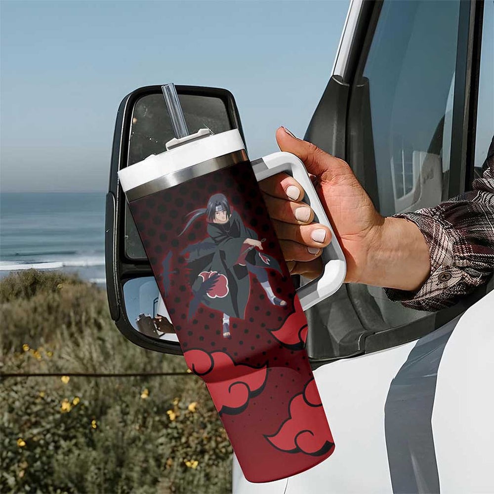 Akatsuki Itachi Uchiha - Naruto Tumbler With Handle Anime Style TS04 Akatsuki Itachi Uchiha - Naruto Tumbler With Handle Anime Style TS04