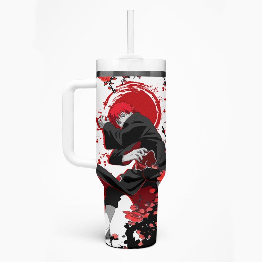 Akatsuki Sasori Tumbler With Handle Japan Style Anime TS04