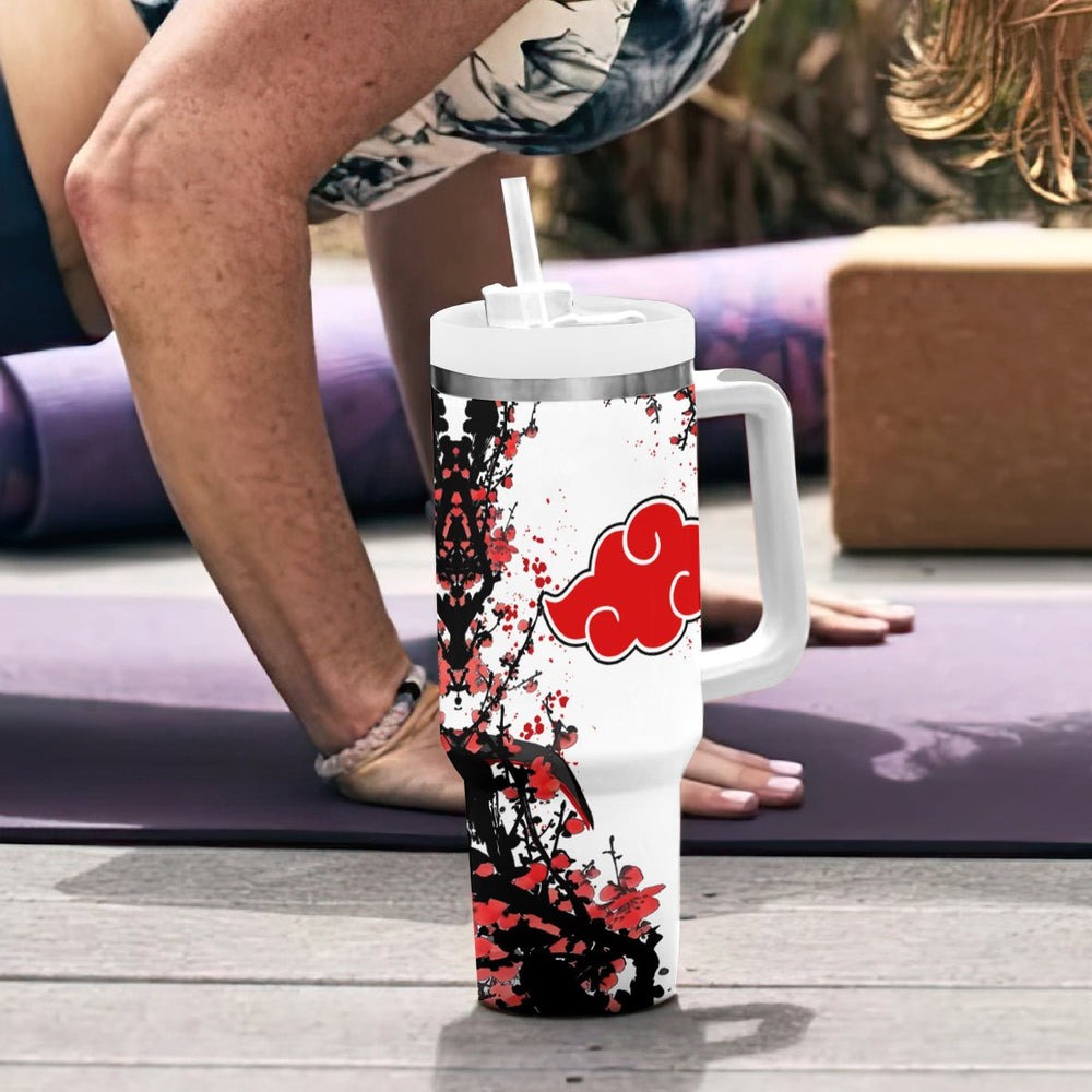 Akatsuki Sasori Tumbler With Handle Japan Style Anime TS04