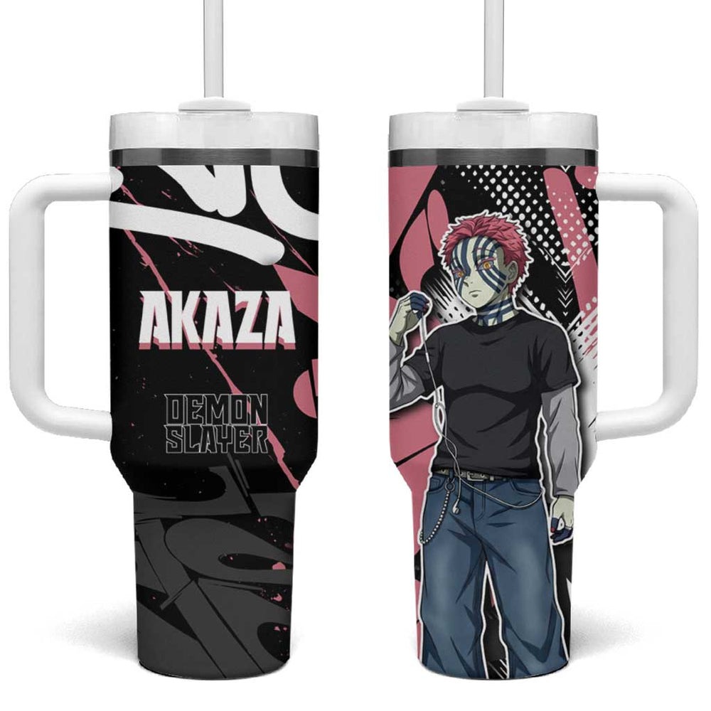 Akaza - Demon Slayer Tumbler With Handle Anime Japan Style TS04 Akaza - Demon Slayer Tumbler With Handle Anime Japan Style TS04
