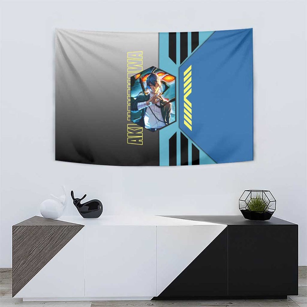 Aki Hayakawa from Chainsaw Man Tumbler With Handle with Sword and Stylish Pose Design TS04 Aki Hayakawa from Chainsaw Man Tumbler With Handle with Sword and Stylish Pose Design TS04
