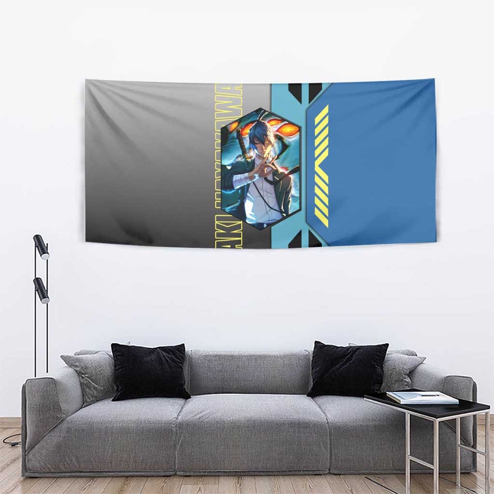 Aki Hayakawa from Chainsaw Man Tumbler With Handle with Sword and Stylish Pose Design TS04 Aki Hayakawa from Chainsaw Man Tumbler With Handle with Sword and Stylish Pose Design TS04