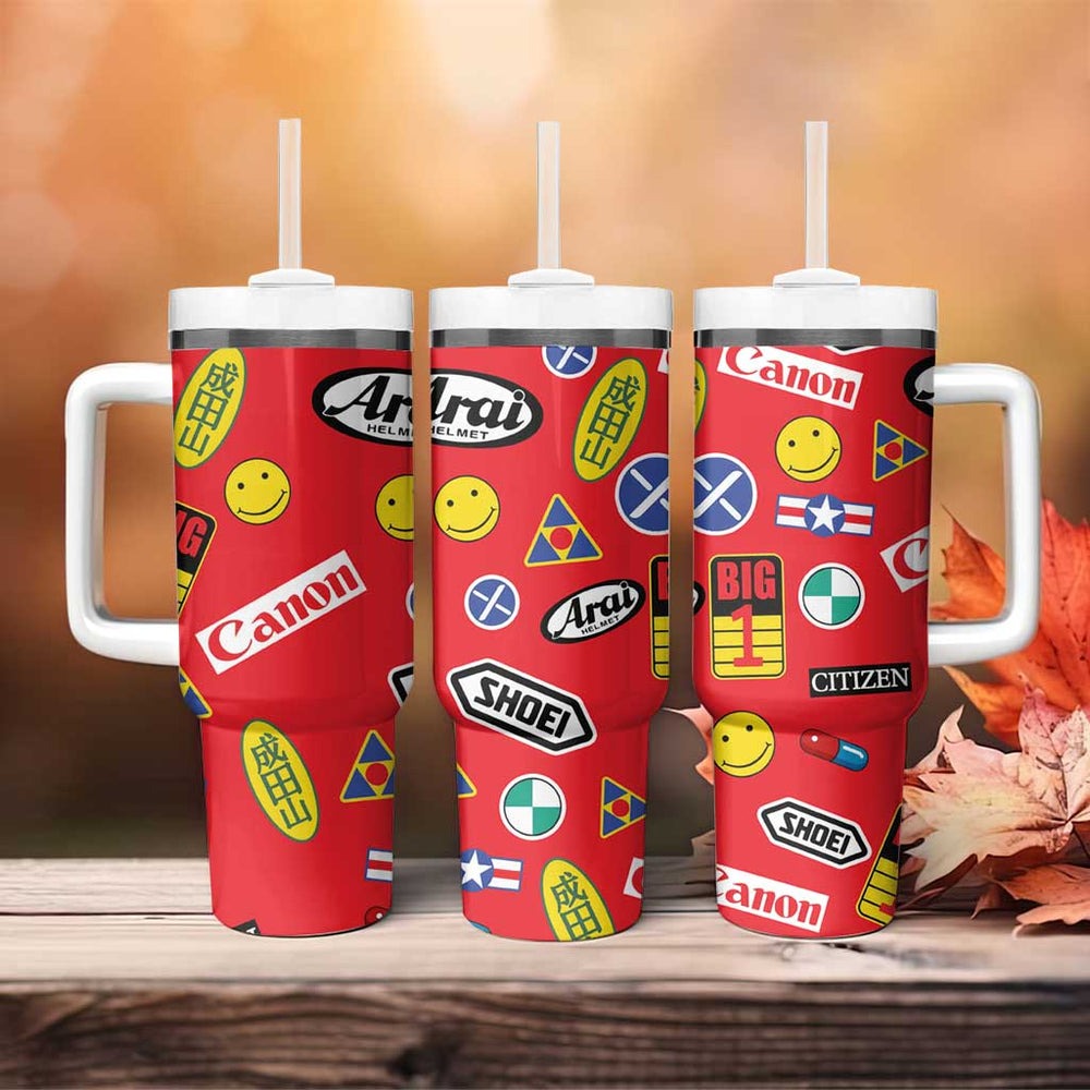 Akira Full Decals Tumbler With Handle Anime Style TS04 Akira Full Decals Tumbler With Handle Anime Style TS04