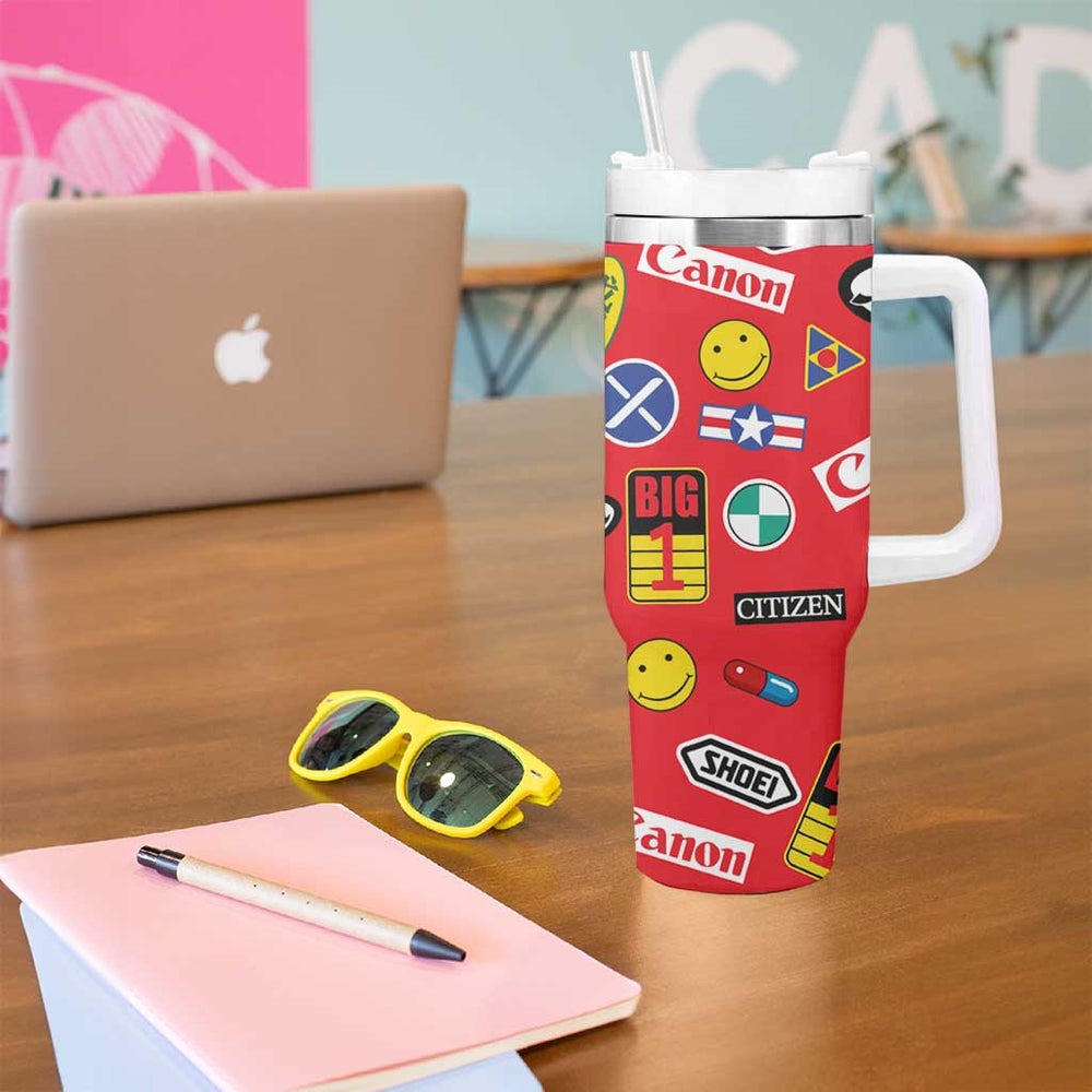 Akira Full Decals Tumbler With Handle Anime Style TS04 Akira Full Decals Tumbler With Handle Anime Style TS04