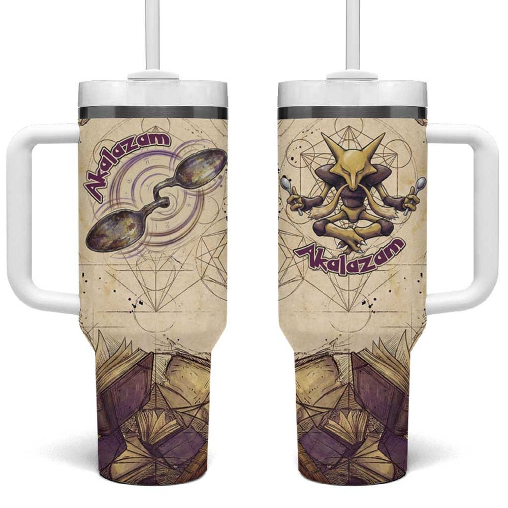 Alakazam Tumbler With Handle Mystic Geometric Alchemy Art TS04 Alakazam Tumbler With Handle Mystic Geometric Alchemy Art TS04