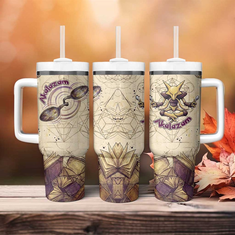 Alakazam Tumbler With Handle Mystic Geometric Alchemy Art TS04 Alakazam Tumbler With Handle Mystic Geometric Alchemy Art TS04