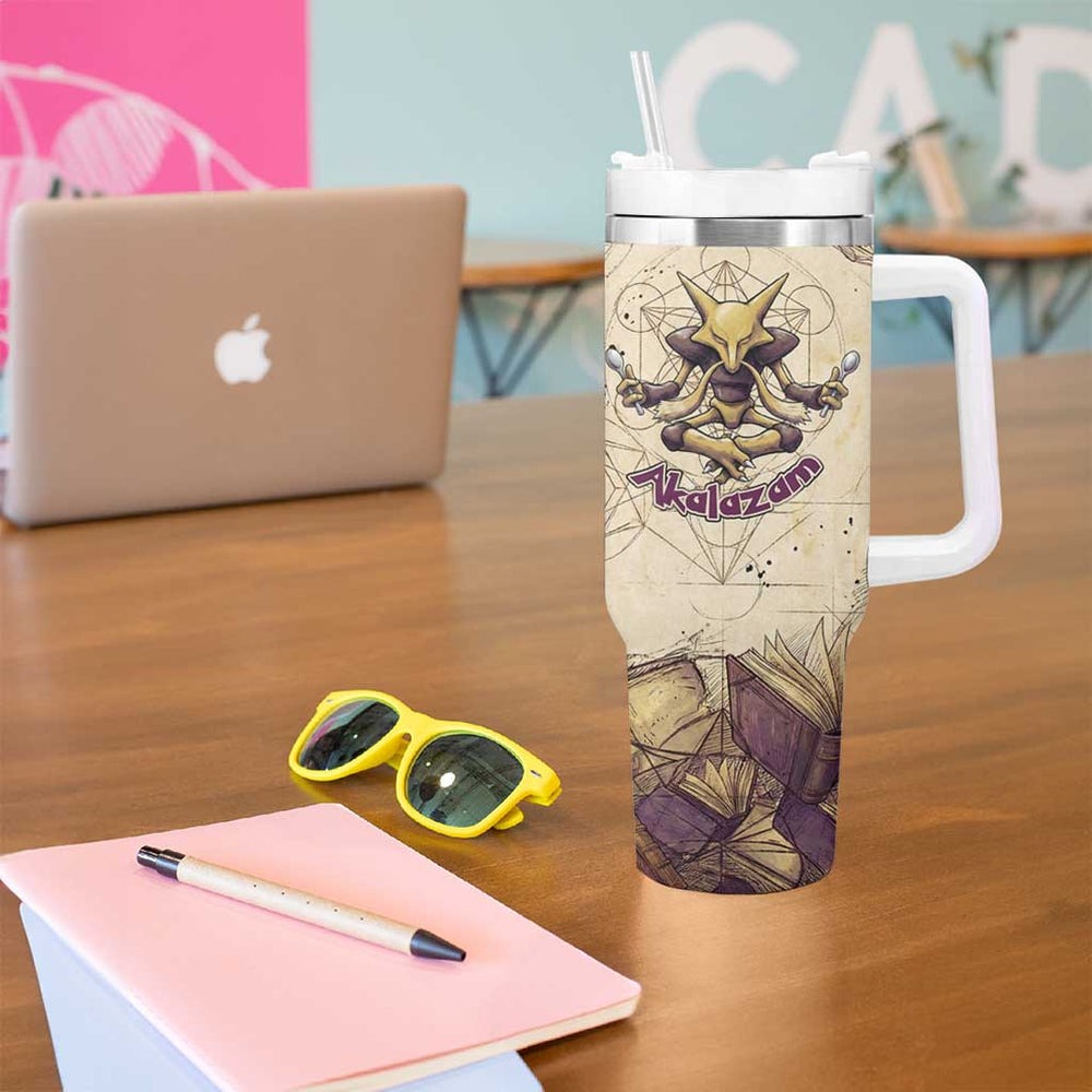 Alakazam Tumbler With Handle Mystic Geometric Alchemy Art TS04 Alakazam Tumbler With Handle Mystic Geometric Alchemy Art TS04