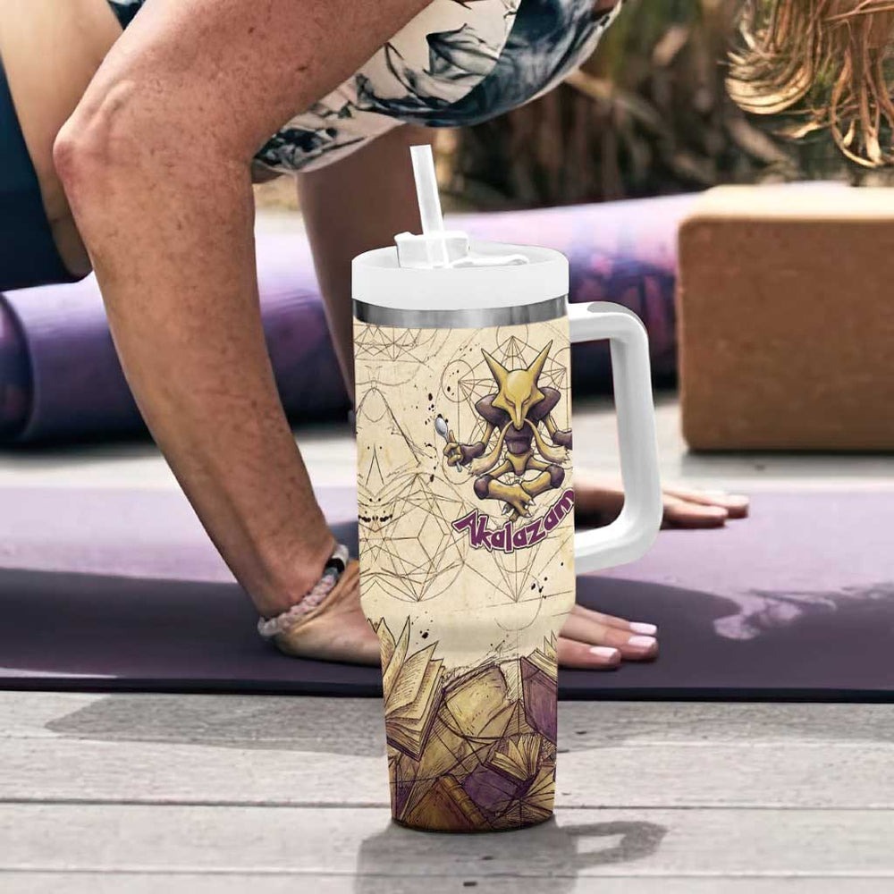 Alakazam Tumbler With Handle Mystic Geometric Alchemy Art TS04 Alakazam Tumbler With Handle Mystic Geometric Alchemy Art TS04