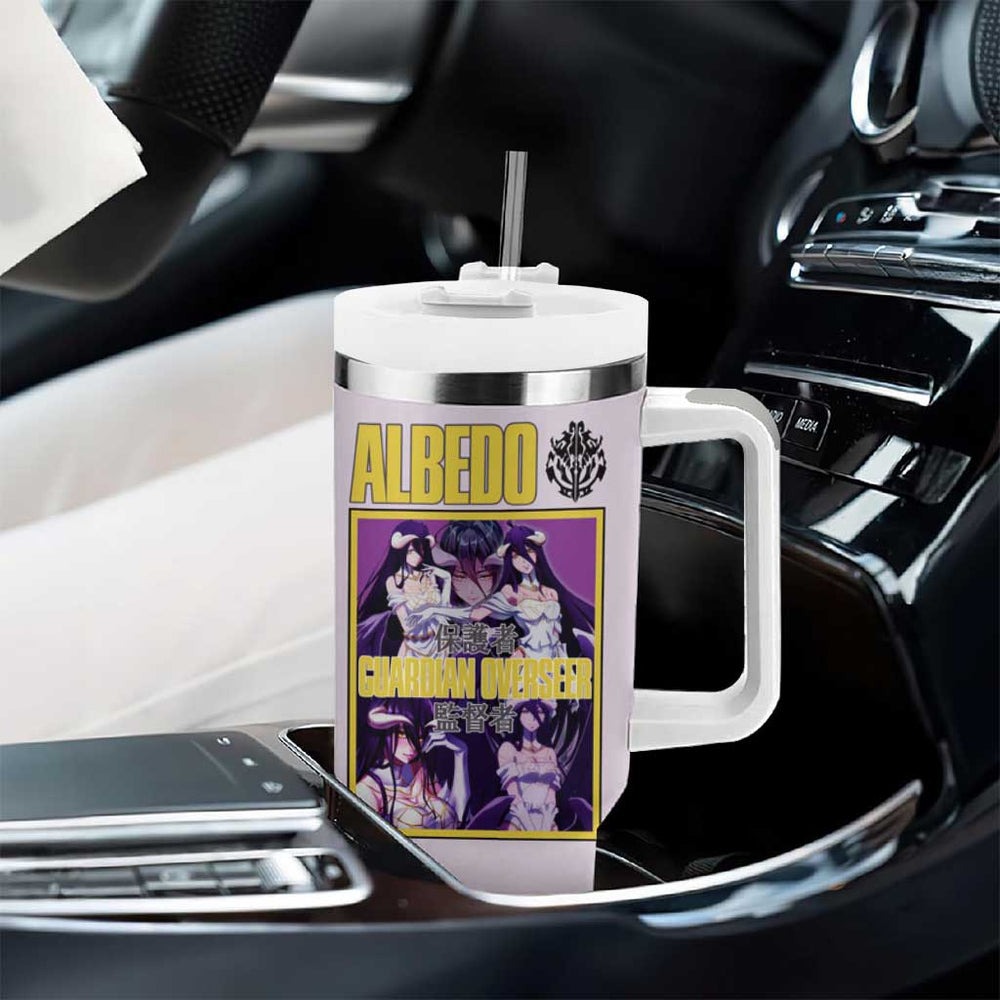 Albedo Overlord Tumbler With Handle Anime Style TS04 Albedo Overlord Tumbler With Handle Anime Style TS04