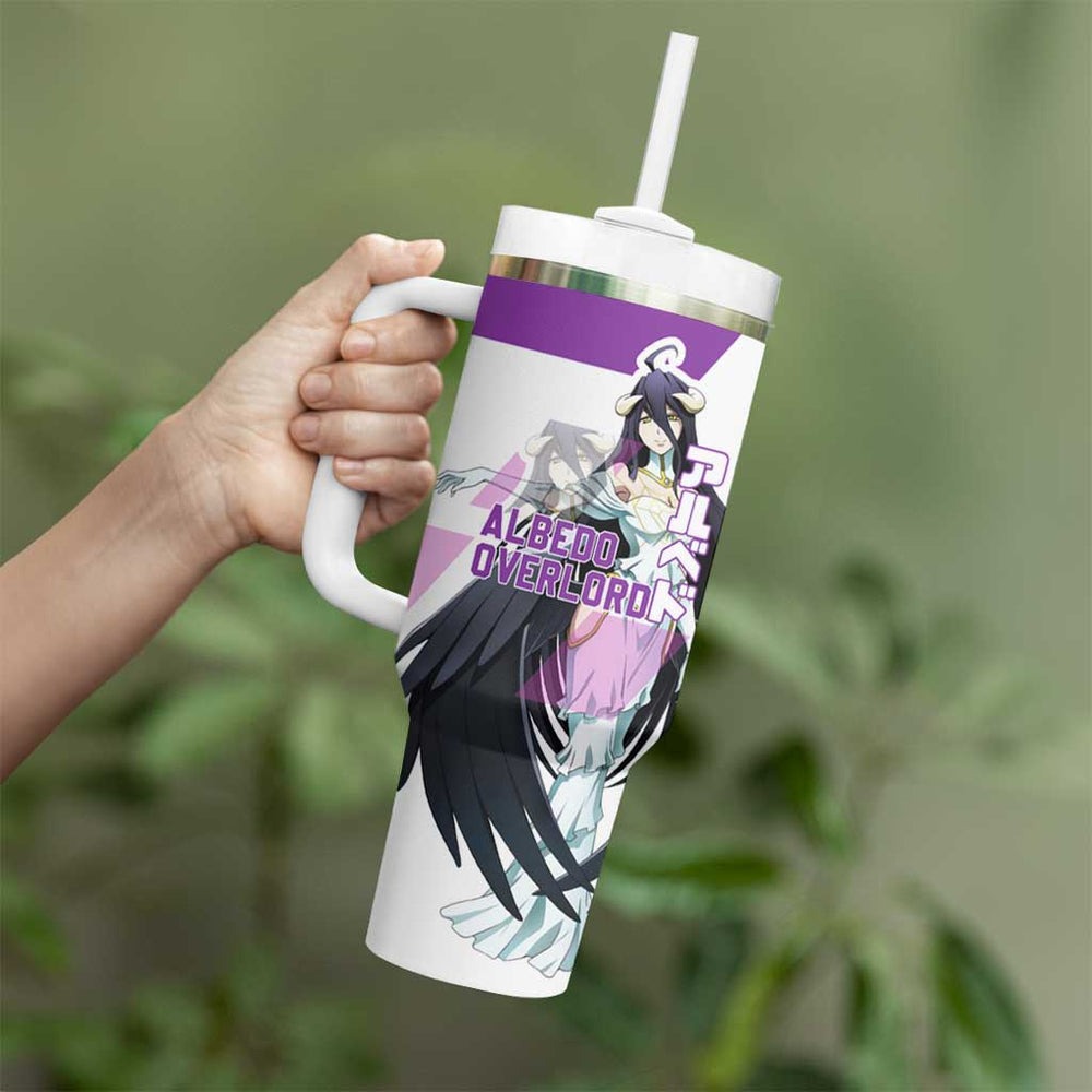 Albedo Overlord Tumbler With Handle Anime Style TS04 Albedo Overlord Tumbler With Handle Anime Style TS04