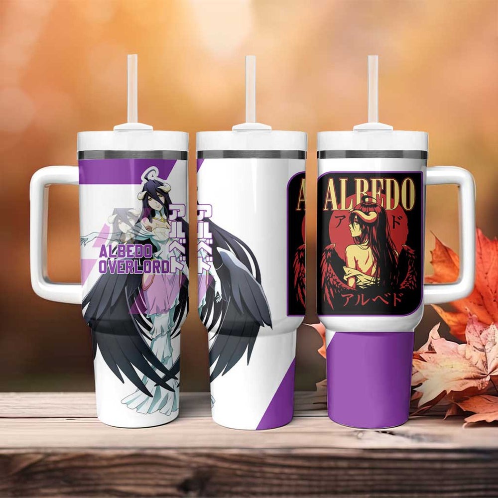 Albedo Overlord Tumbler With Handle Anime Style TS04 Albedo Overlord Tumbler With Handle Anime Style TS04