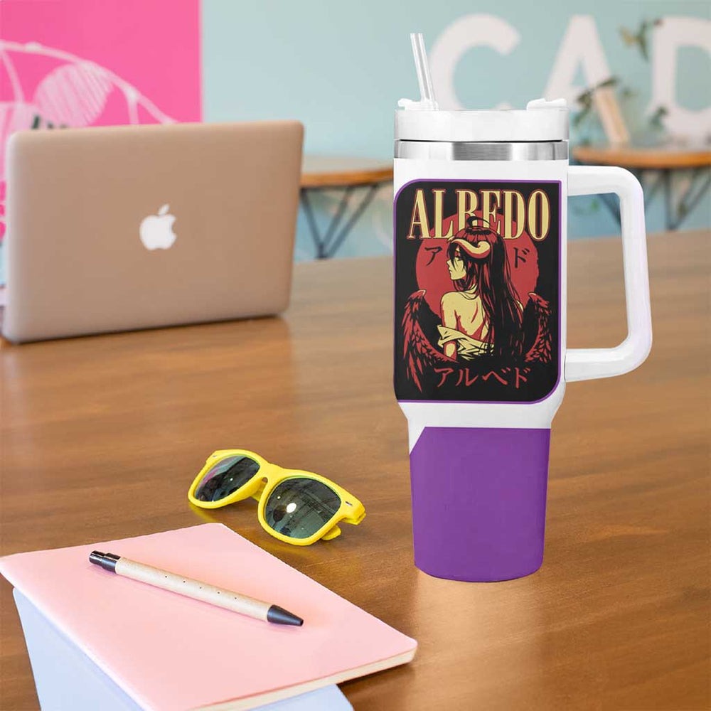 Albedo Overlord Tumbler With Handle Anime Style TS04 Albedo Overlord Tumbler With Handle Anime Style TS04