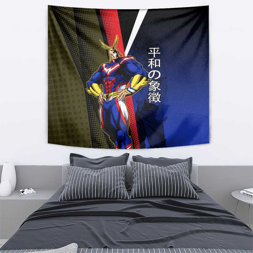 All Might Dual Form Tapestry Japanese Comic Book Style TS04 All Might Dual Form Tapestry Japanese Comic Book Style TS04
