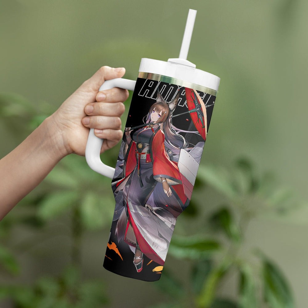 Amagi - Azur Lane Tumbler With Handle Anime Game Style TS04 Amagi - Azur Lane Tumbler With Handle Anime Game Style TS04