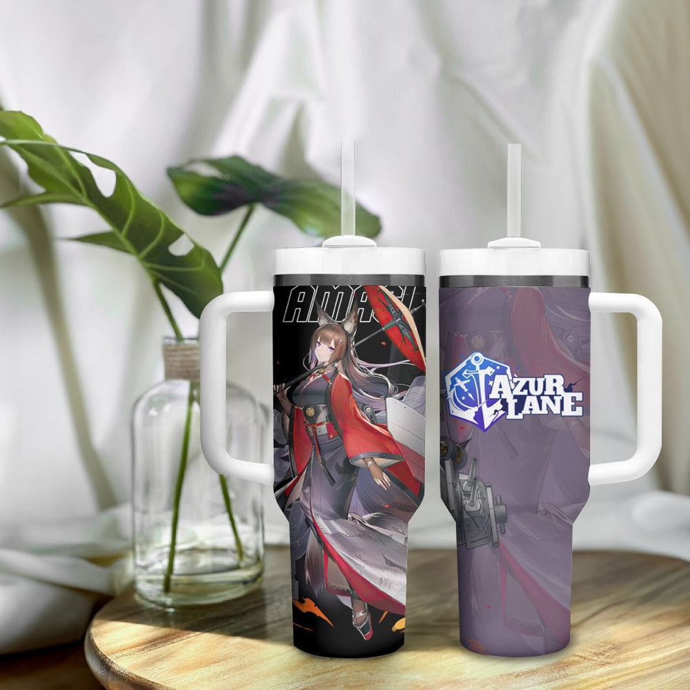 Amagi - Azur Lane Tumbler With Handle Anime Game Style TS04 Amagi - Azur Lane Tumbler With Handle Anime Game Style TS04