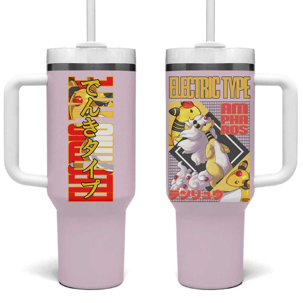 Ampharos Poke Tumbler With Handle Anime Style TS04 Ampharos Poke Tumbler With Handle Anime Style TS04