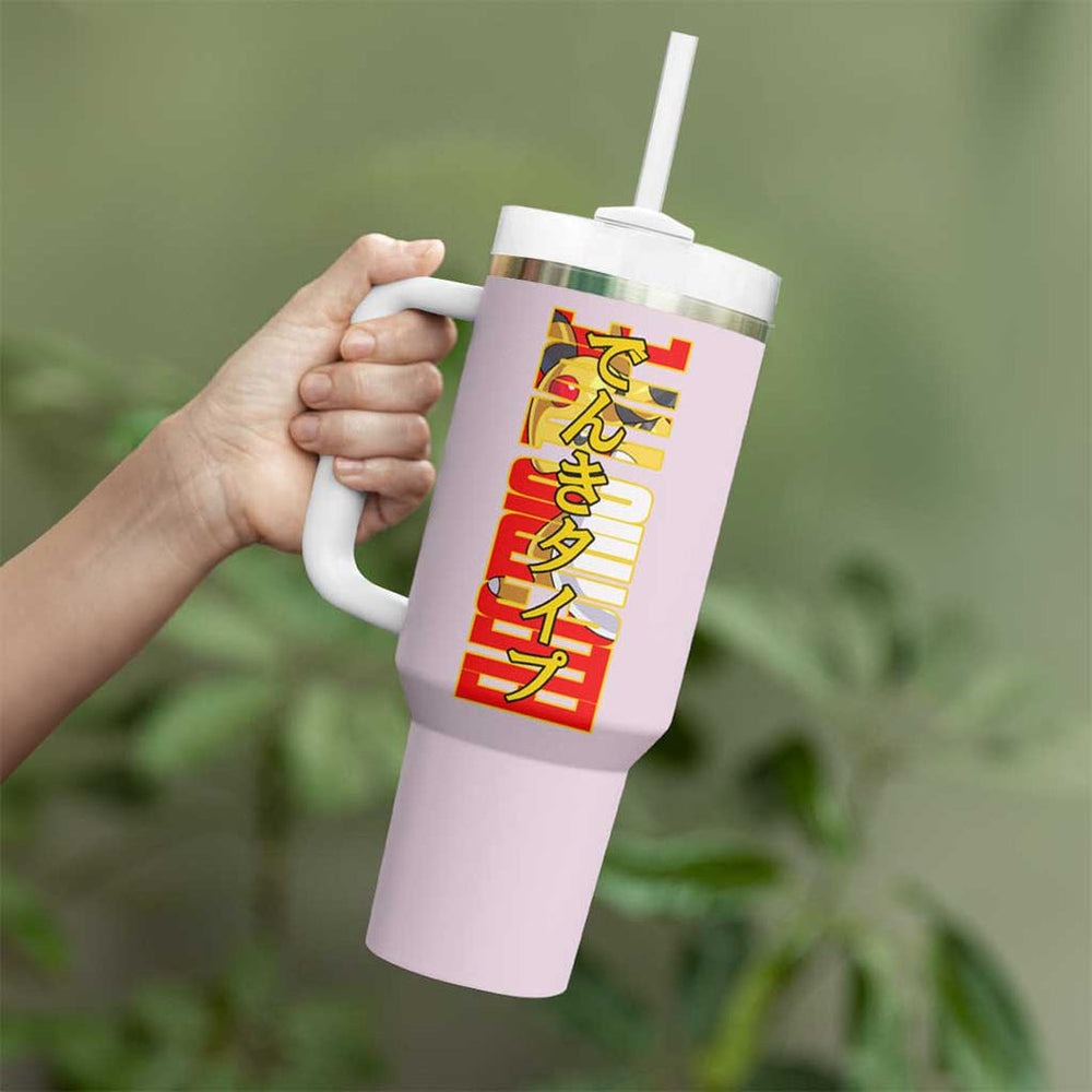 Ampharos Poke Tumbler With Handle Anime Style TS04 Ampharos Poke Tumbler With Handle Anime Style TS04