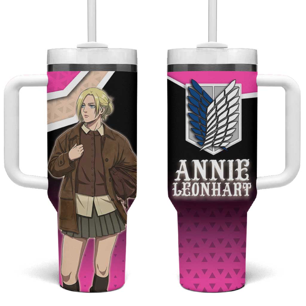 Annie Leonhart Attack on Titan Tumbler With Handle Anime Preppy Streetwear Style TS04