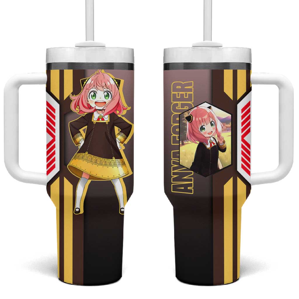 Anya Forger from Spy x Family Tumbler With Handle with Cute Pose and Character Design TS04