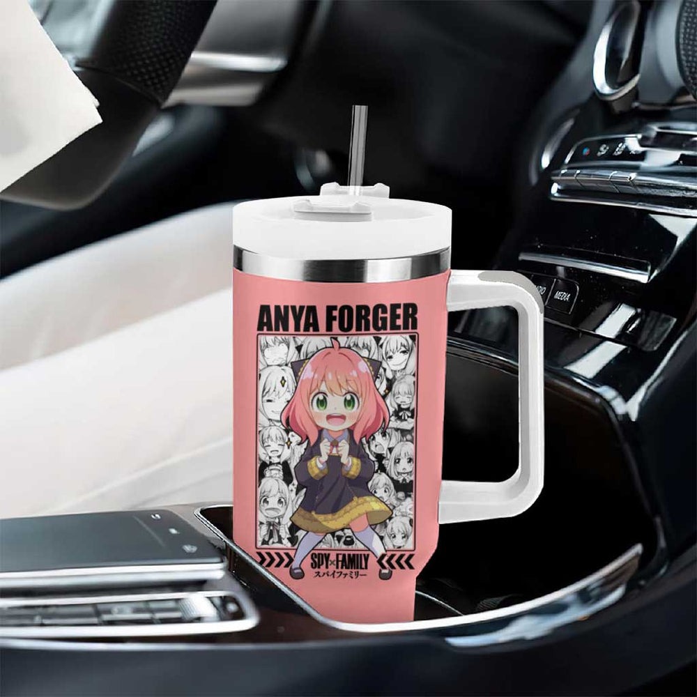 Anya Forger Spy x Family Tumbler With Handle Anime Style TS04 Anya Forger Spy x Family Tumbler With Handle Anime Style TS04