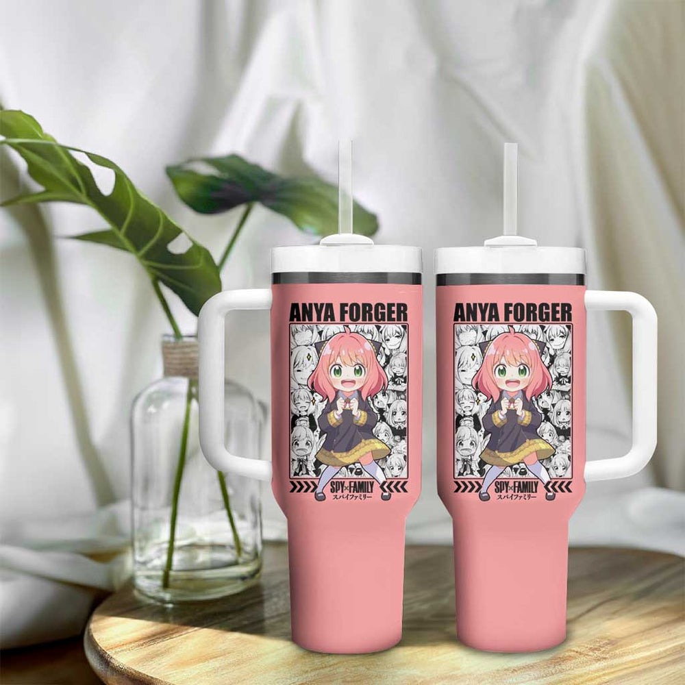 Anya Forger Spy x Family Tumbler With Handle Anime Style TS04 Anya Forger Spy x Family Tumbler With Handle Anime Style TS04
