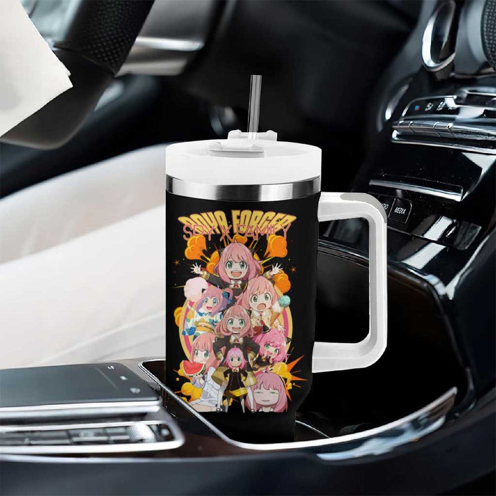 Anya Forger V2 Spy x Family Tumbler With Handle Anime Style TS04 Anya Forger V2 Spy x Family Tumbler With Handle Anime Style TS04