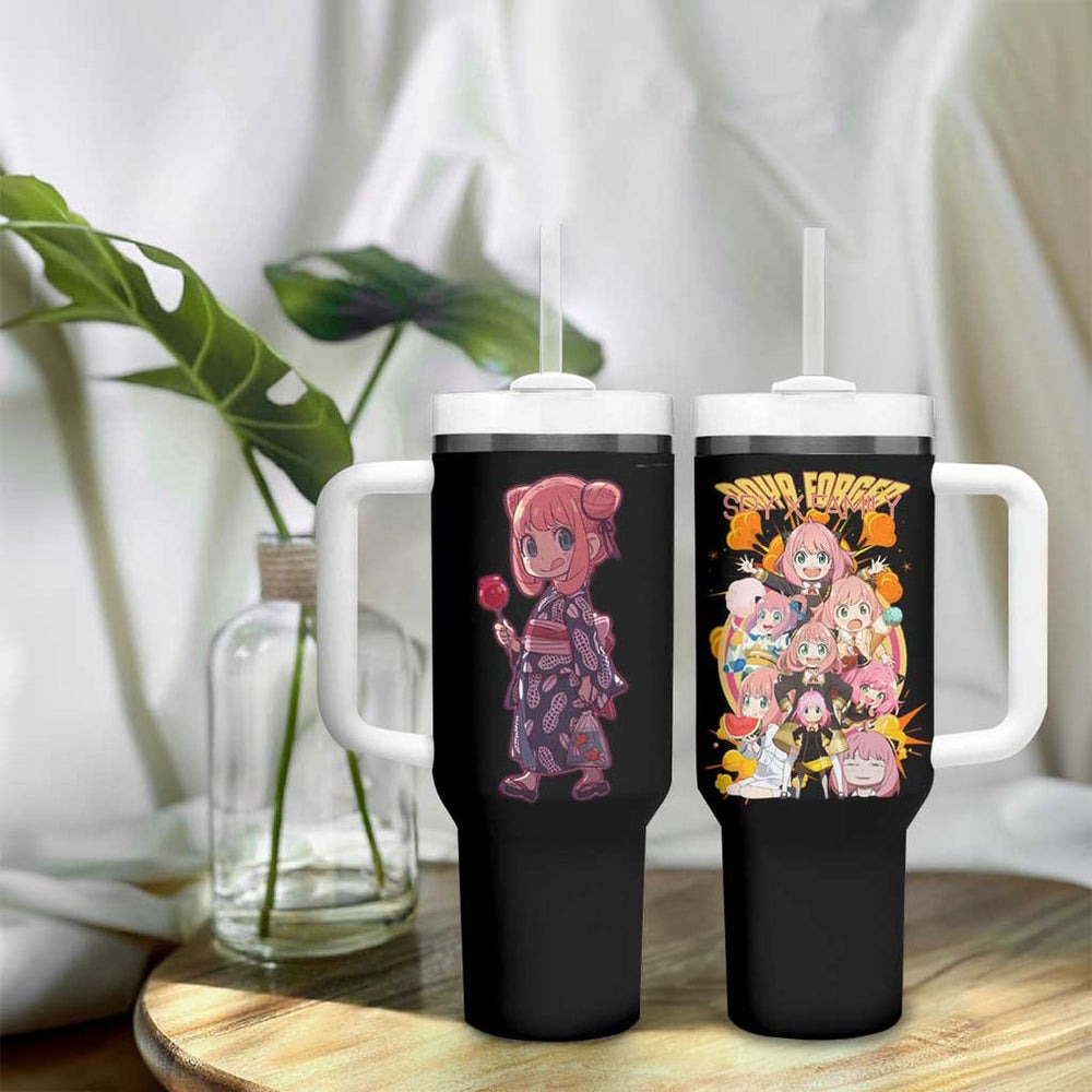 Anya Forger V2 Spy x Family Tumbler With Handle Anime Style TS04 Anya Forger V2 Spy x Family Tumbler With Handle Anime Style TS04