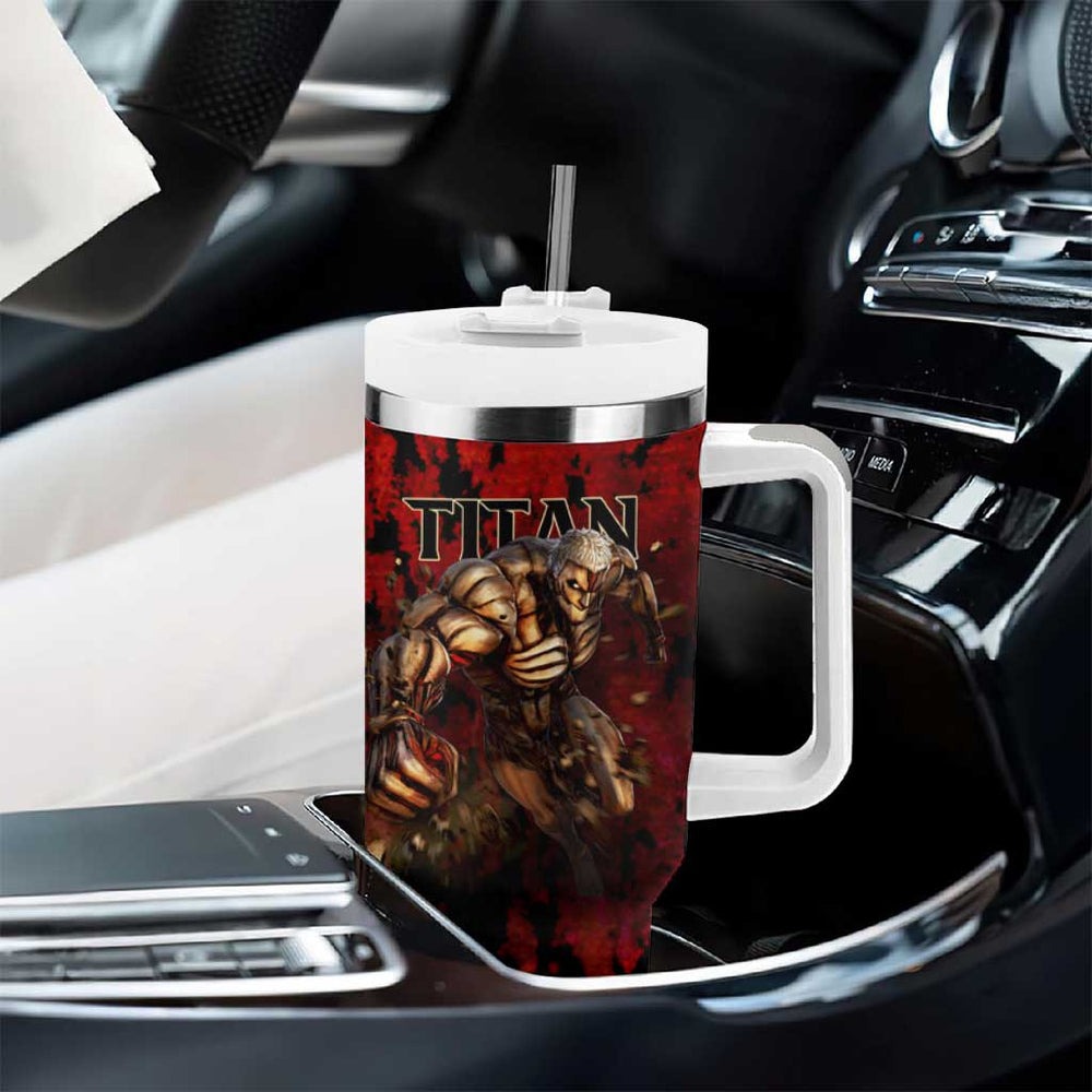 AOT Armored Titan - Attack On Titan Tumbler With Handle Anime Style TS04